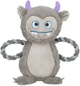 Be Eco Monster - Monster, Hundespielzeug/Zugspielzeug, 33 cm, Polyester/Baumwolle, grau